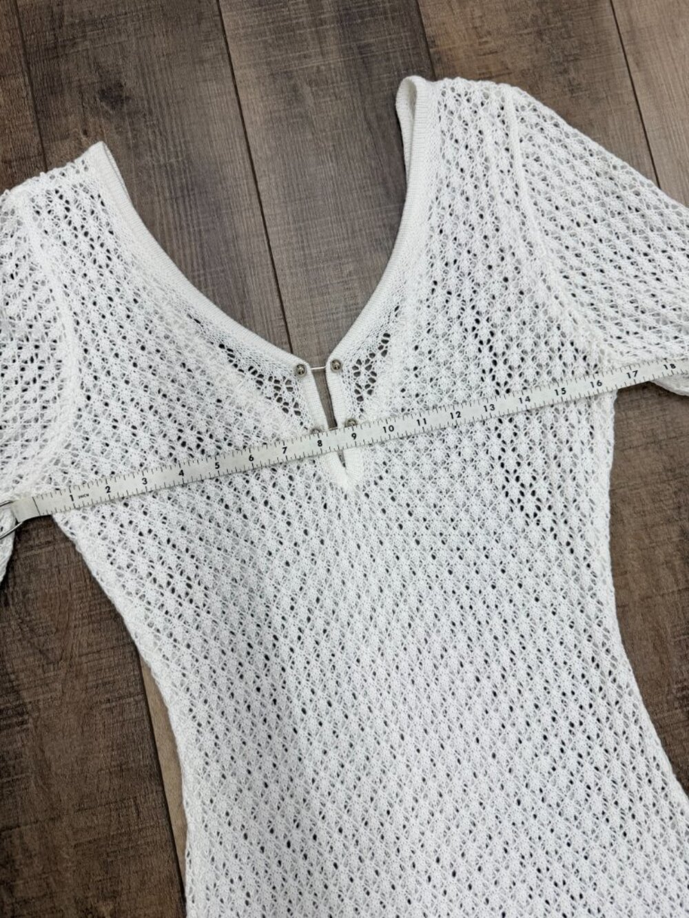 Cream Cover Uo Long Sleeve Open Back Dress - Picture 9 of 9